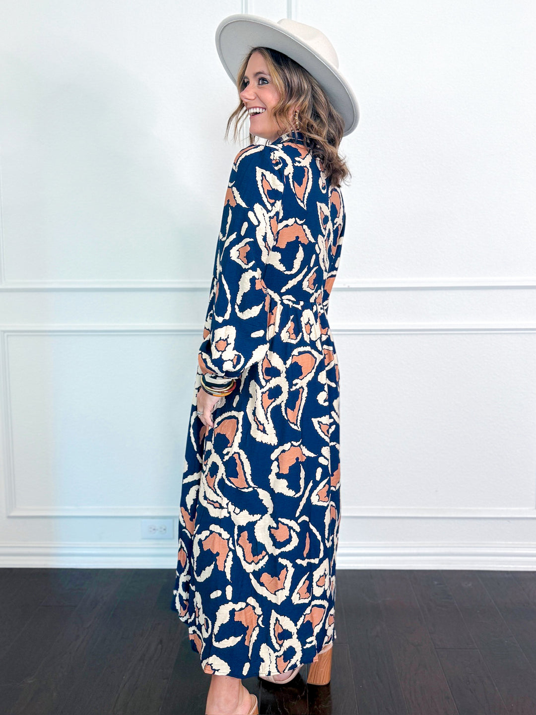 Twilight Serenade V Neck Dress