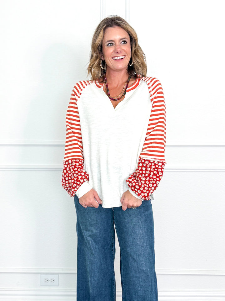 Petal & Thread V Neck Sweater