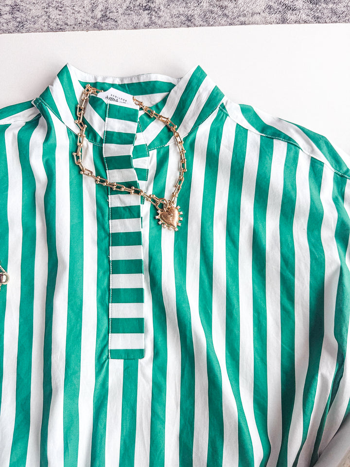 Hampton Stripe Shirt Dress