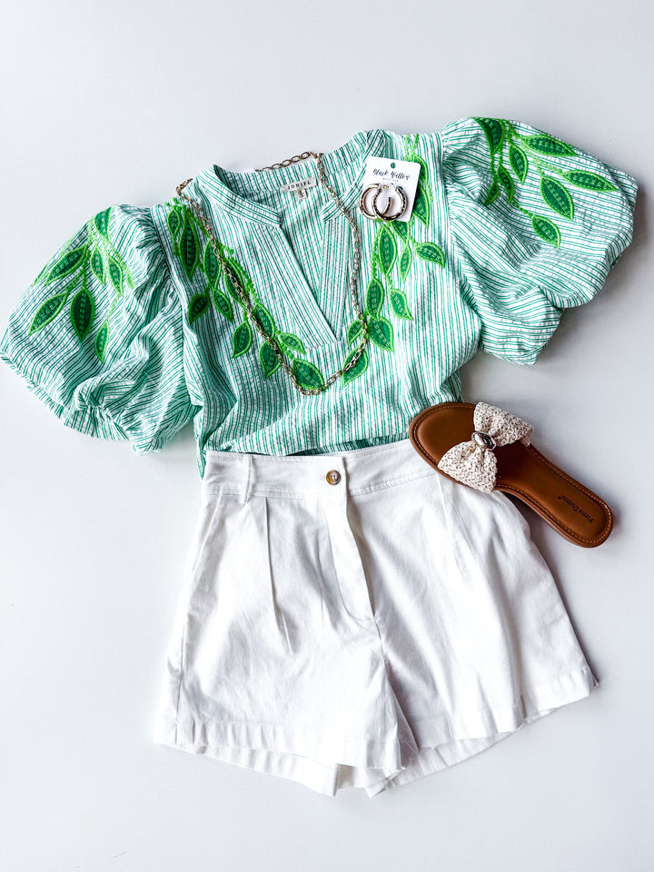 Sweet Pea Peasant Top