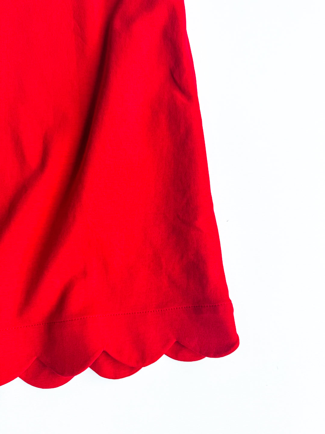 Petal Trim V Neck Dress