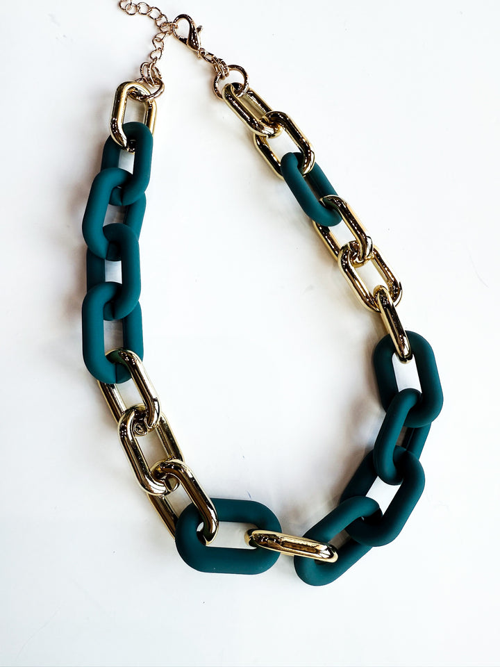 Linked in Style Chunky Necklace