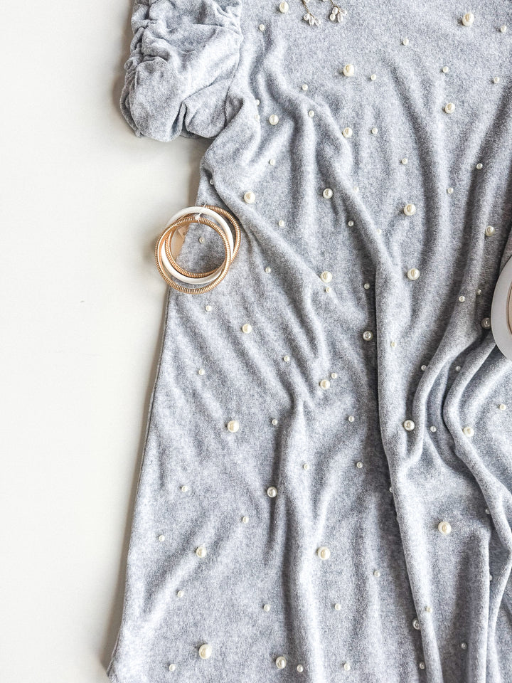 FINAL SALE Pearl Meadow Puff Sleeve Dress