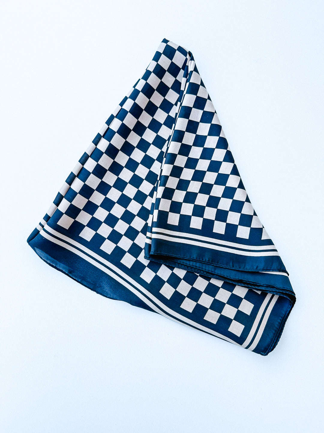 Checkered Faux Square Scarf