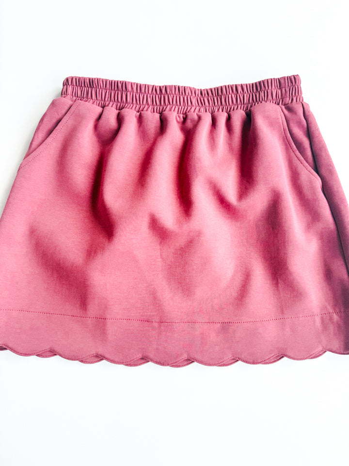 Bubbly Bloom Scalloped Skort