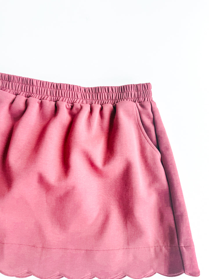 Bubbly Bloom Scalloped Skort