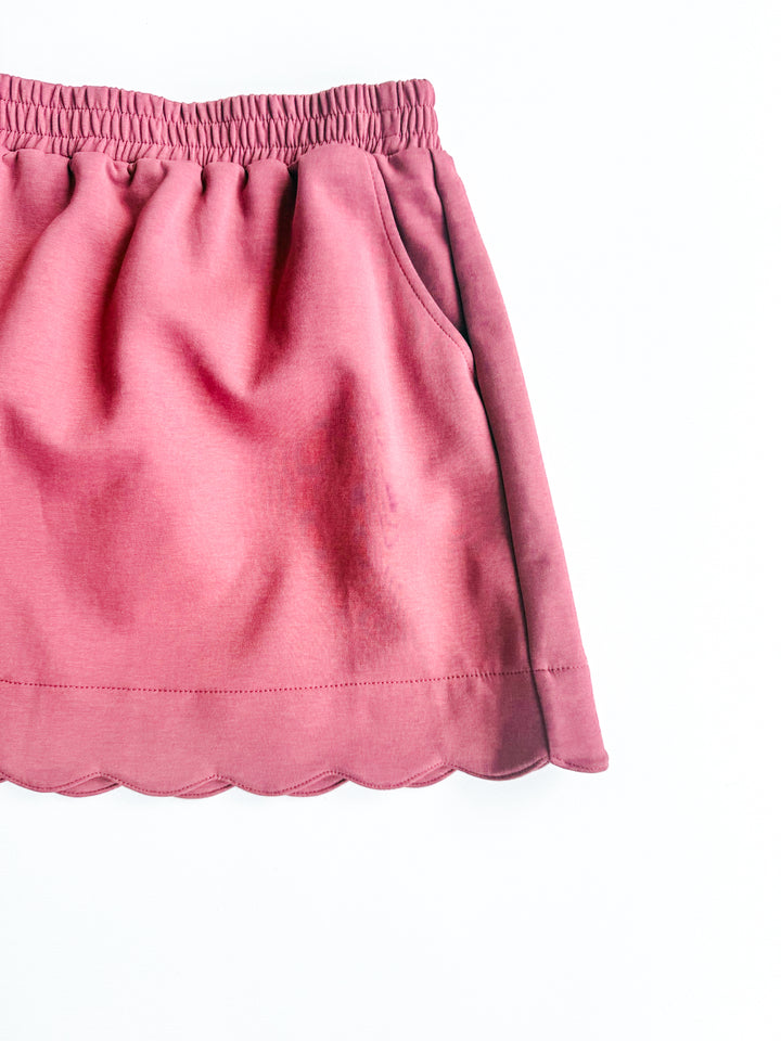 Bubbly Bloom Scalloped Skort