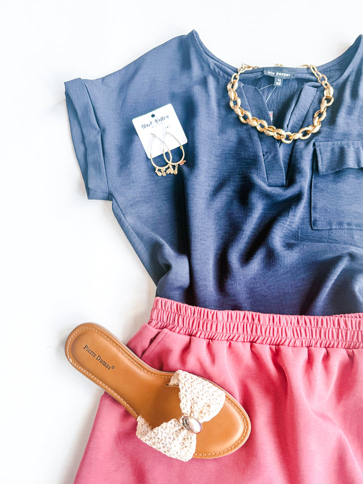 Bubbly Bloom Scalloped Skort