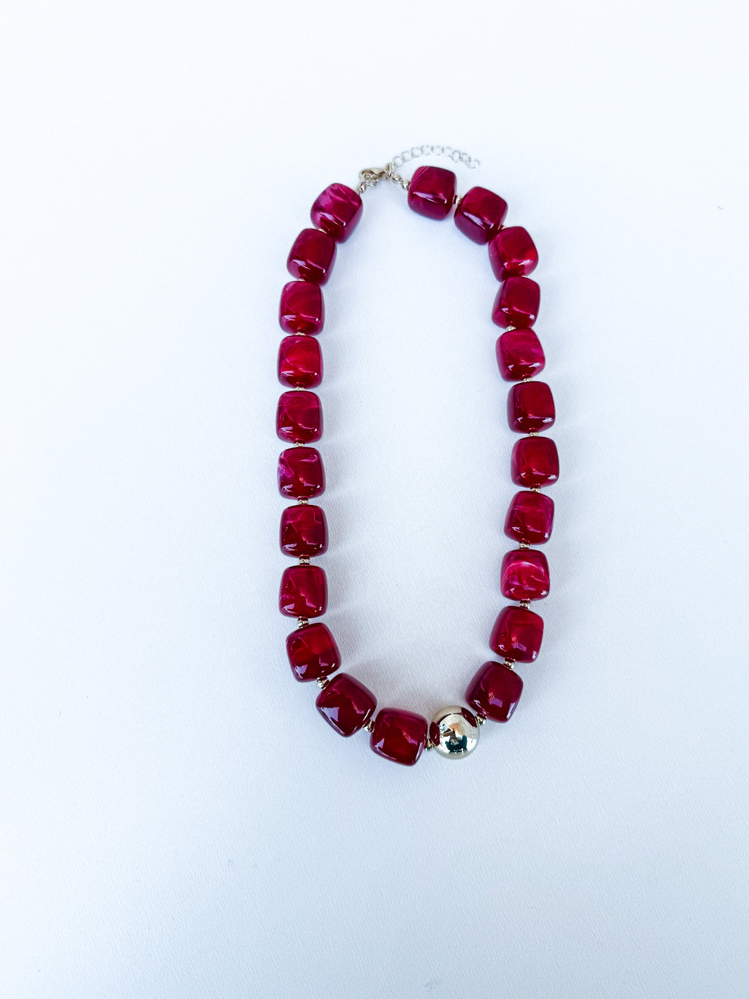 Sculpt & Stone Beaded Necklace