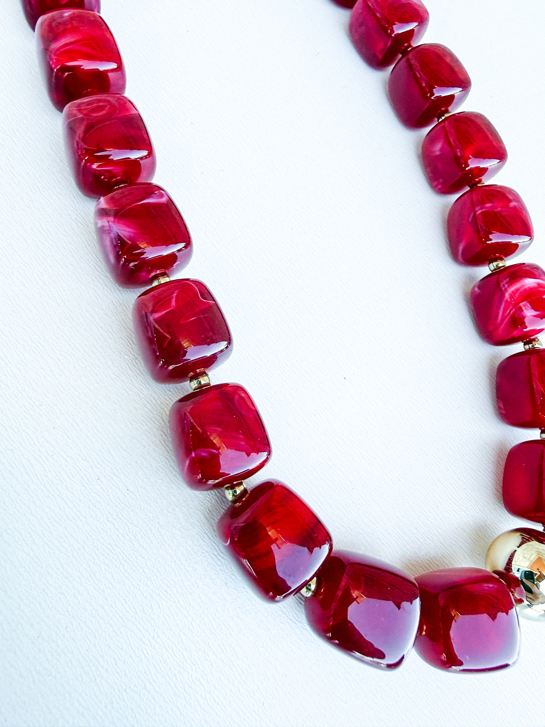 Sculpt & Stone Beaded Necklace