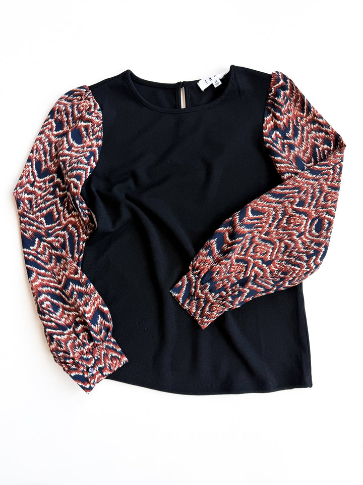 Pick The Print Long Sleeve Blouse