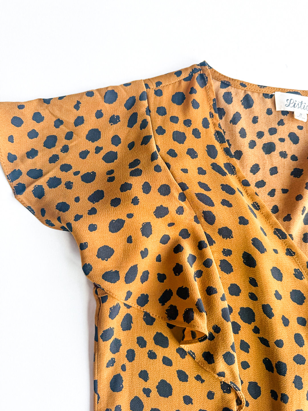 FINAL SALE Spotted in Cuteness Flutter Sleeve Blouse