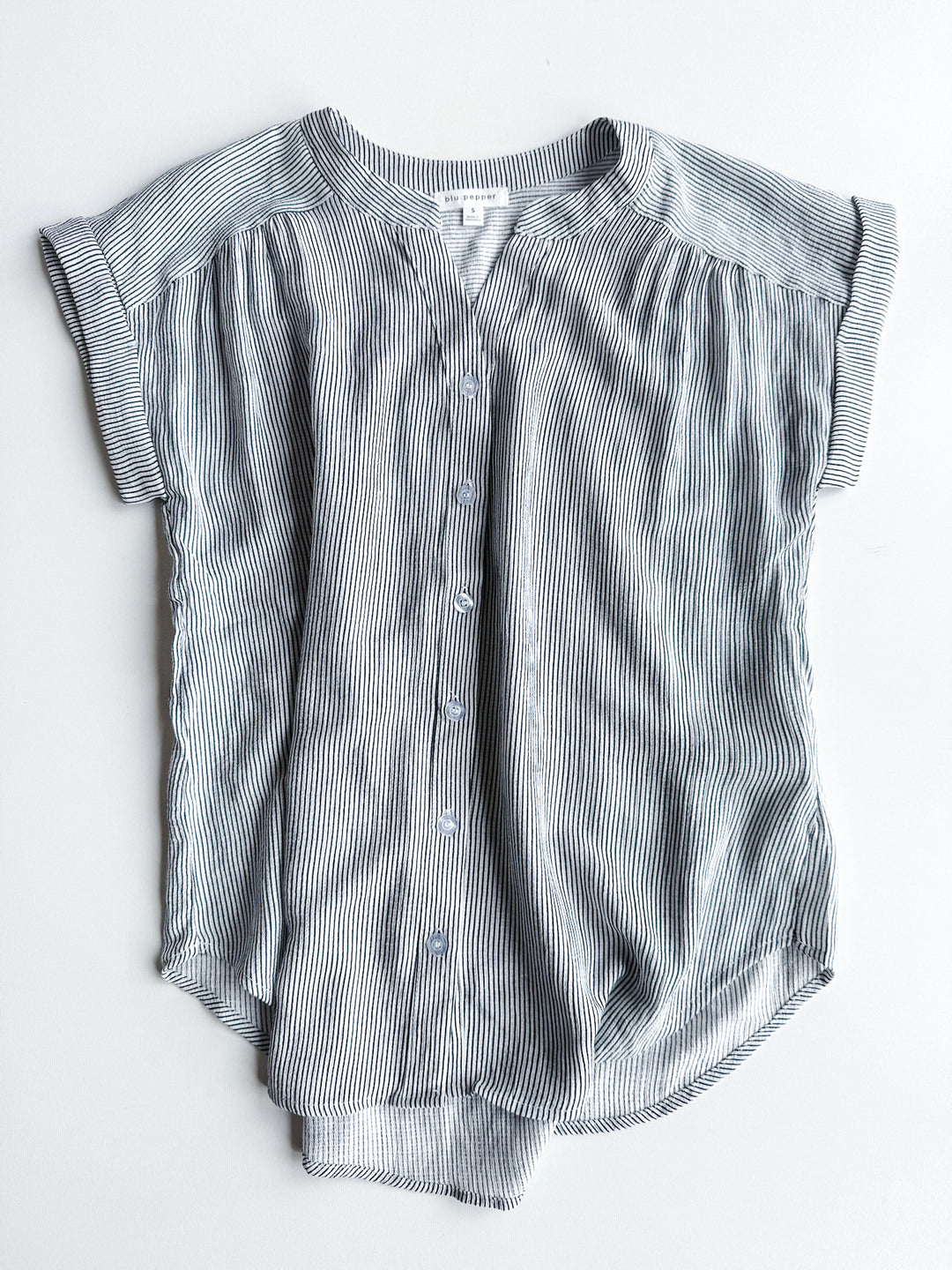 Breezy Stripe Button Up