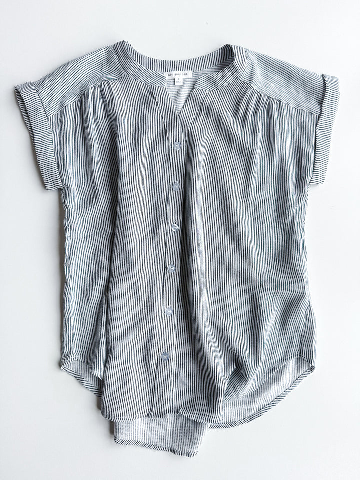 Breezy Stripe Button Up
