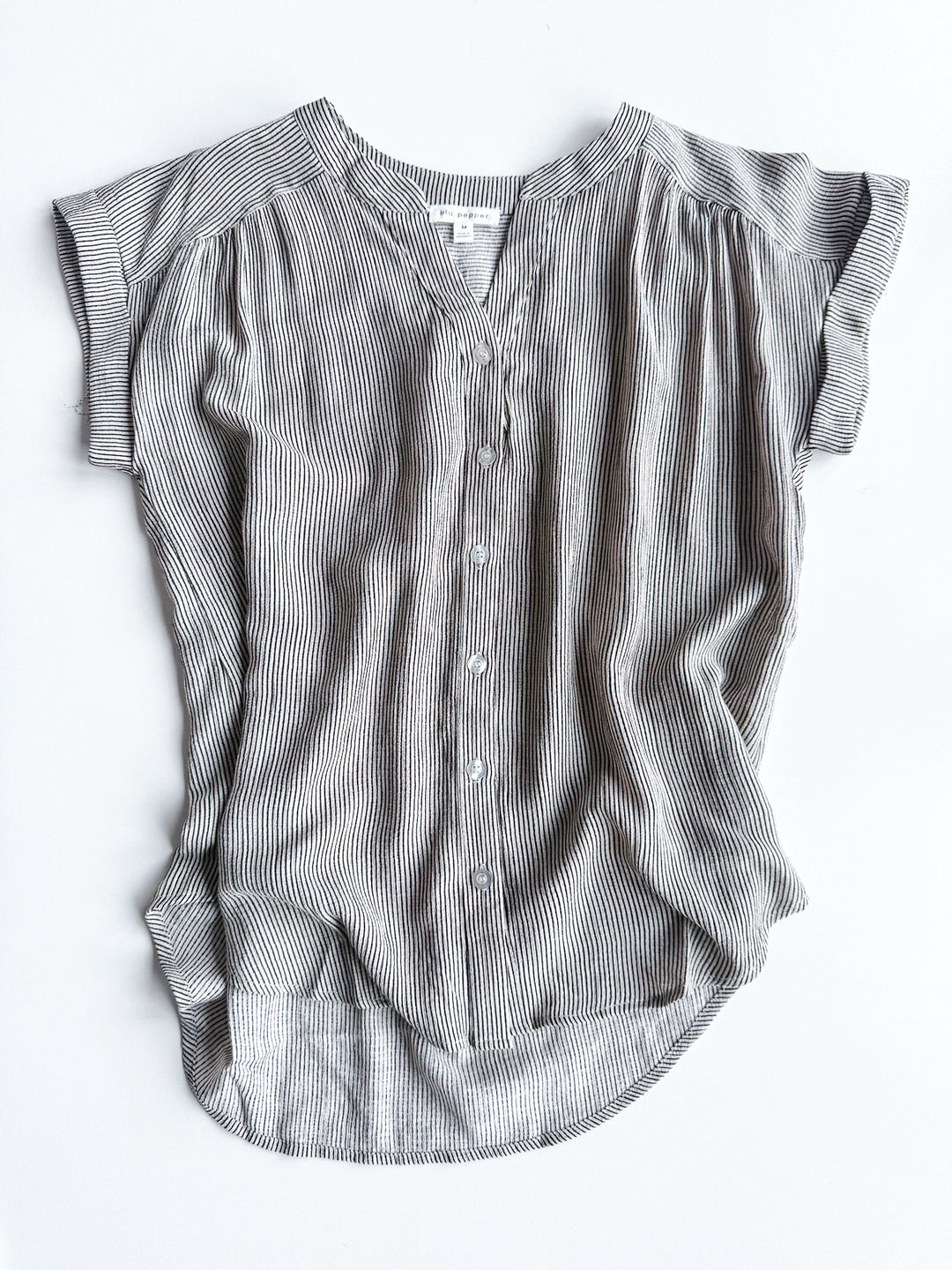 Breezy Stripe Button Up
