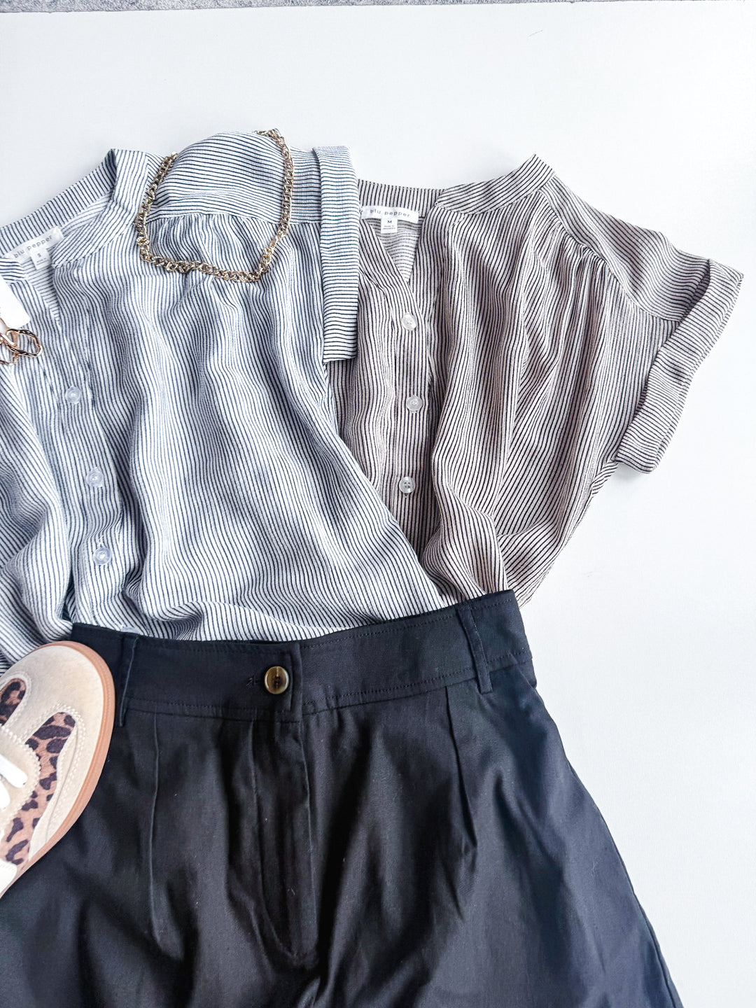 Breezy Stripe Button Up