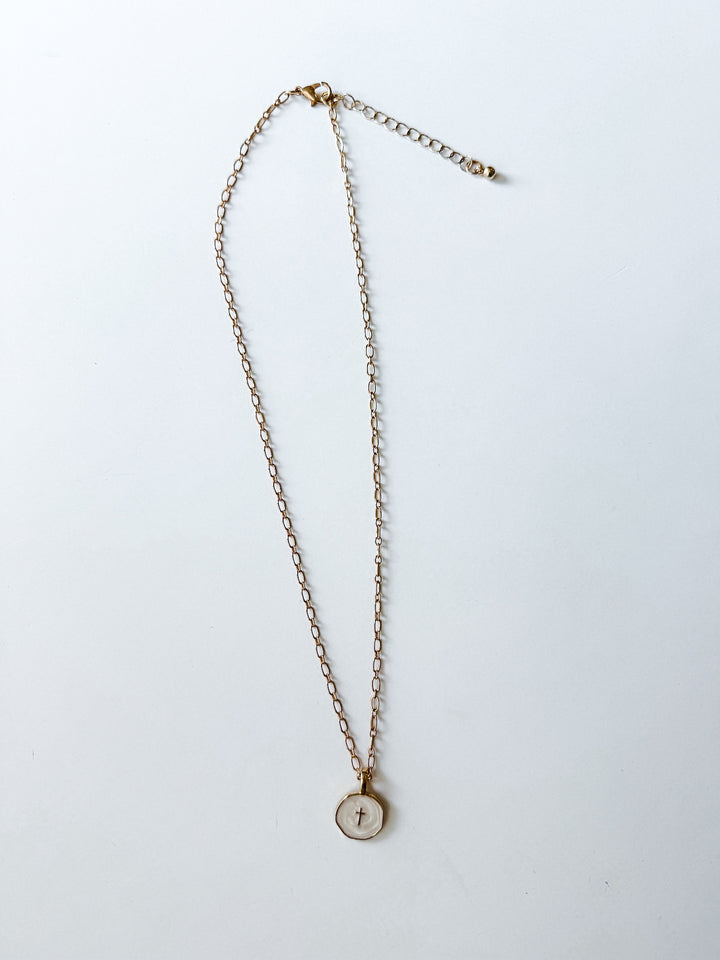 Walk By Faith Cross Necklace