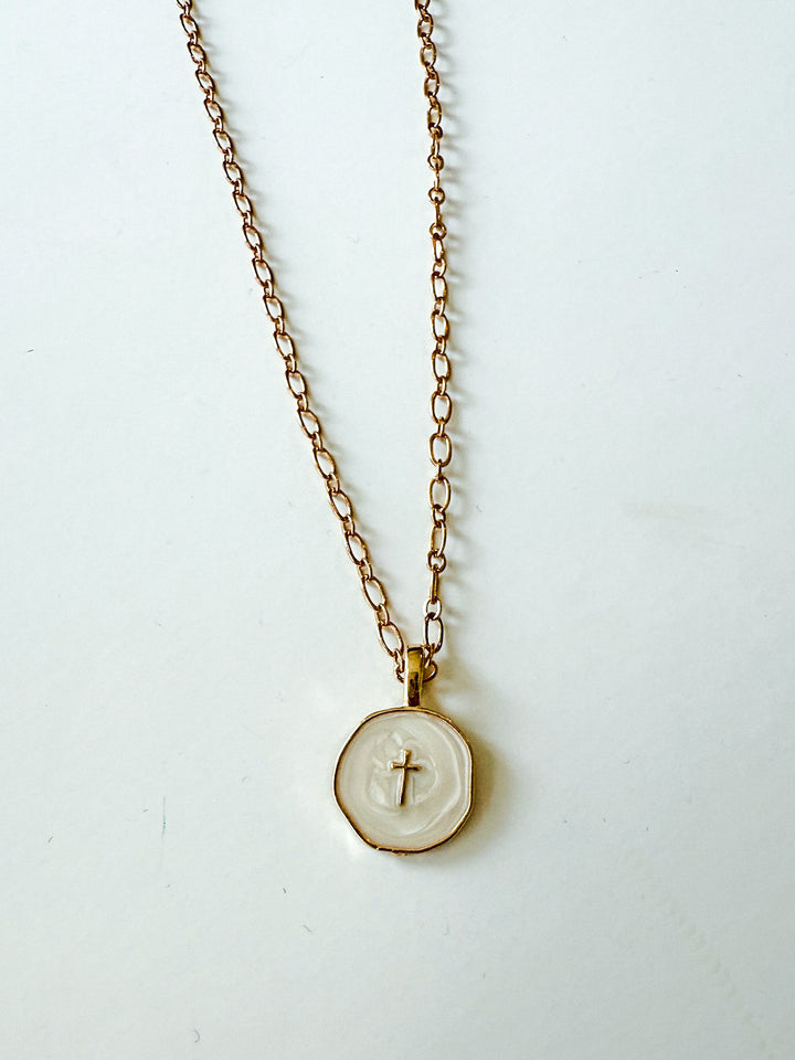 Walk By Faith Cross Necklace