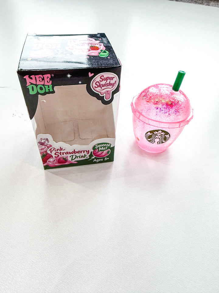 Glitter Pink Drink Squishy