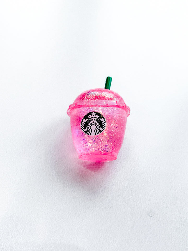 Glitter Pink Drink Squishy