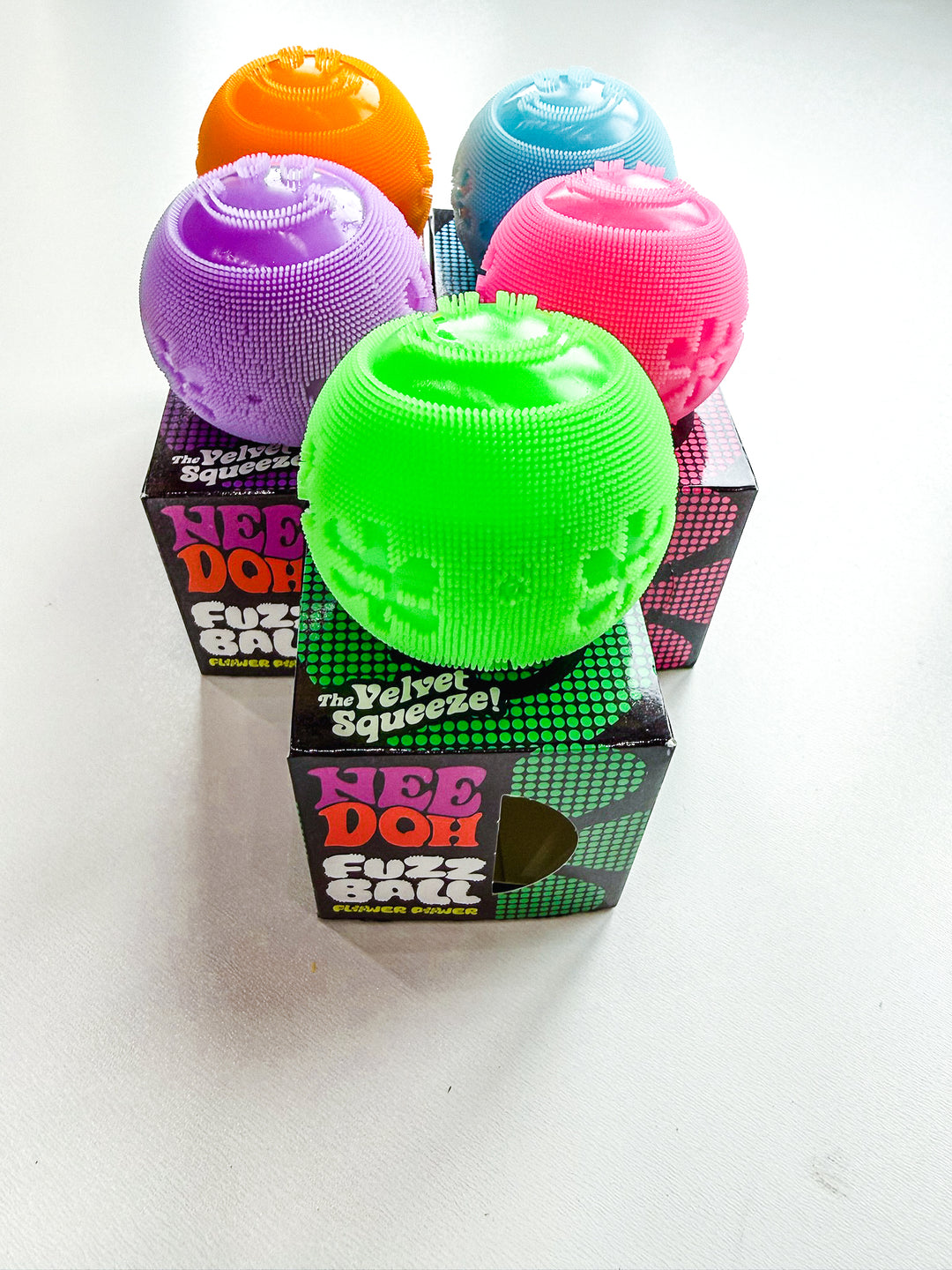 Flower Power Fuzz Ball Boxed Squishy