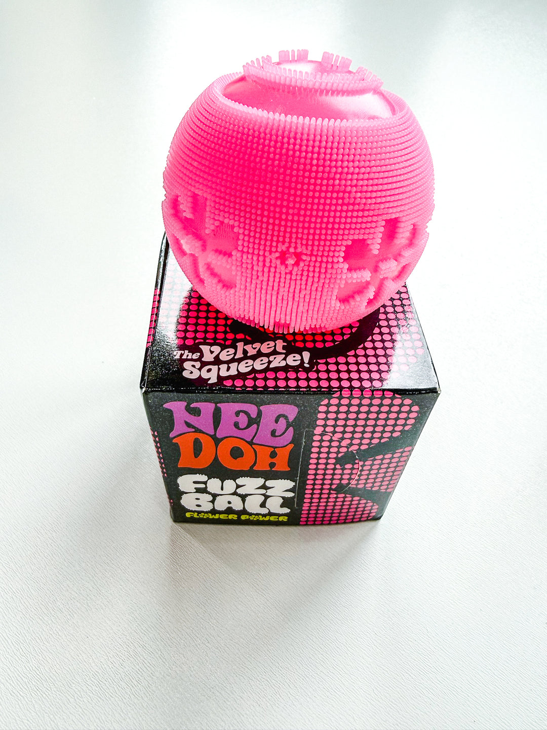 Flower Power Fuzz Ball Boxed Squishy