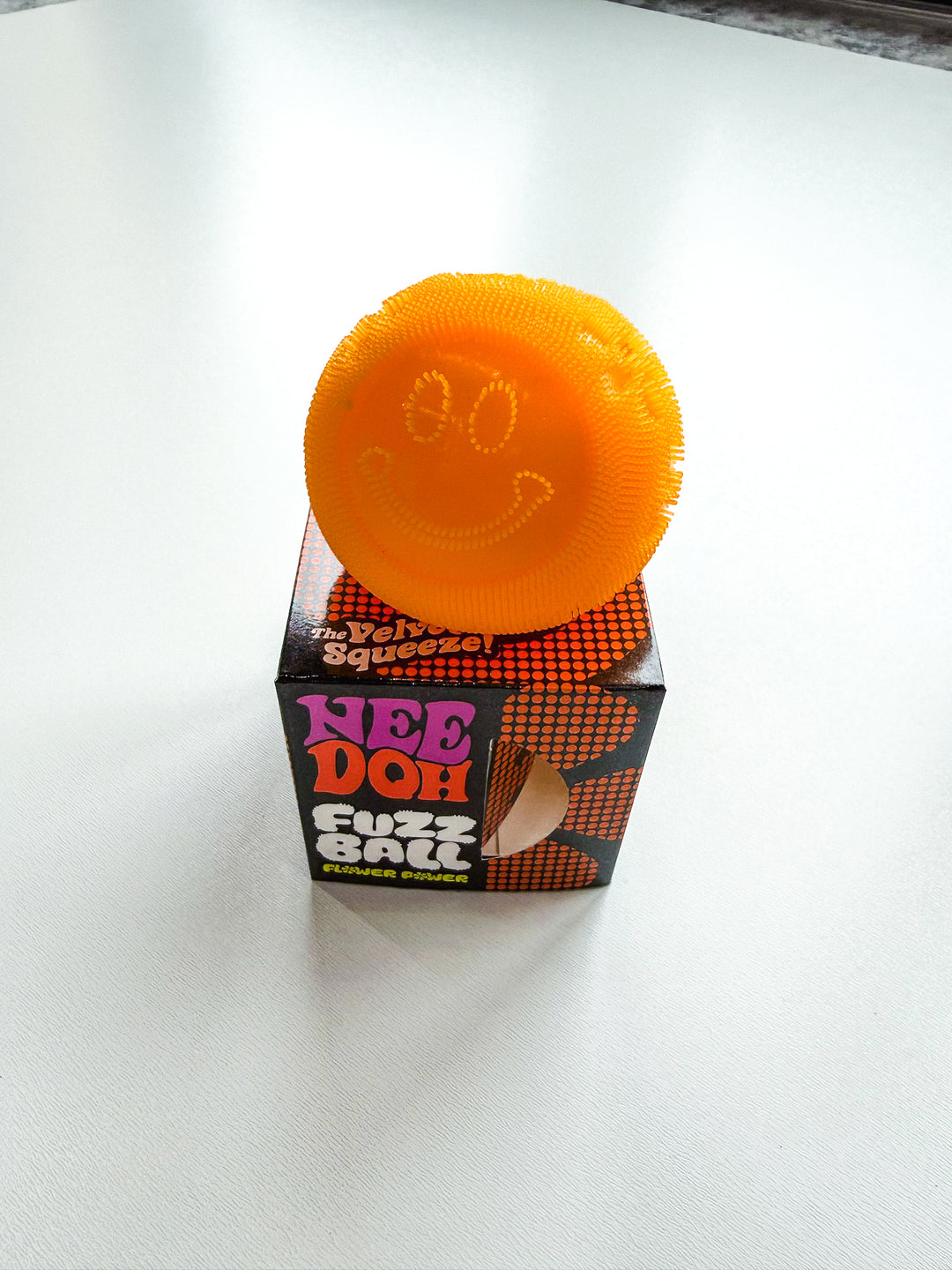 Flower Power Fuzz Ball Boxed Squishy