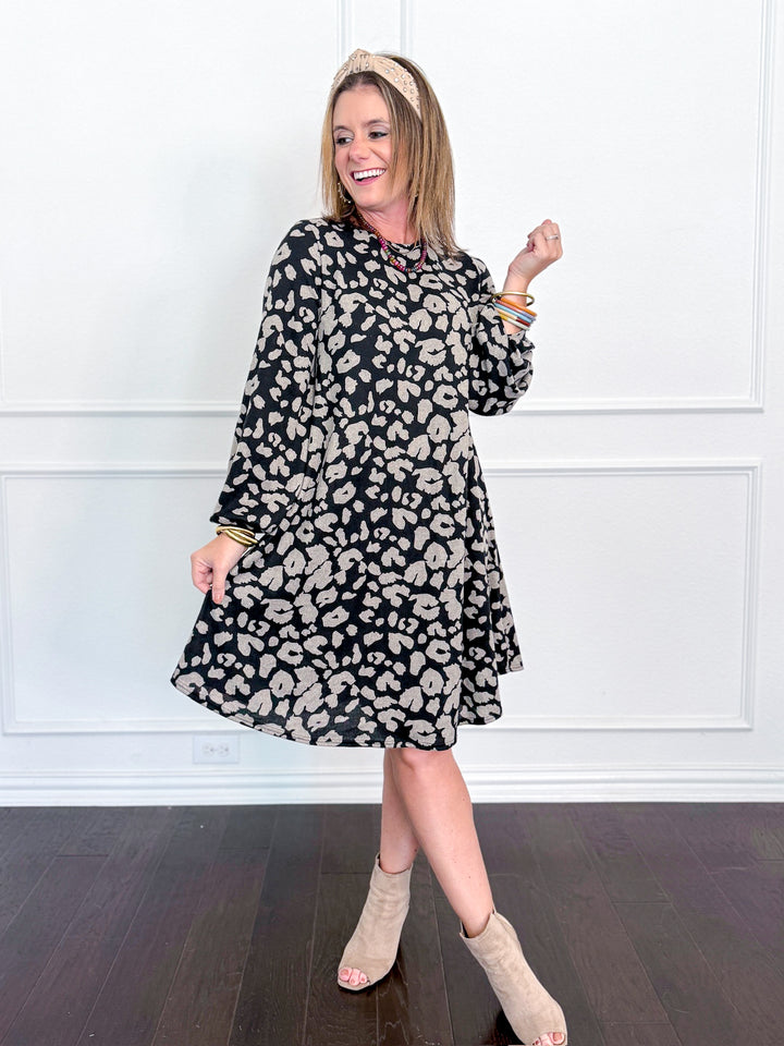 Choose Me Leopard Swing Dress