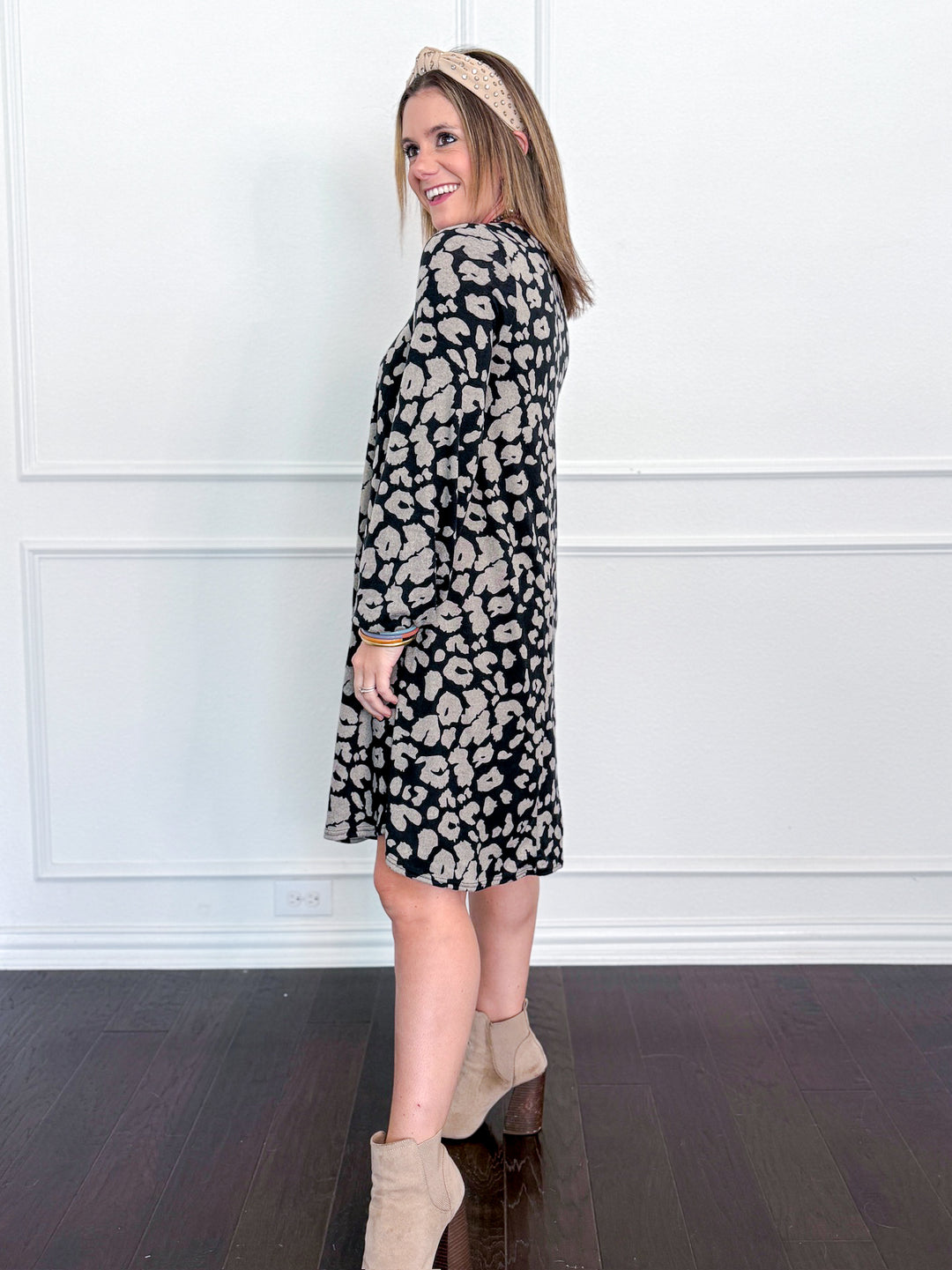 Choose Me Leopard Swing Dress