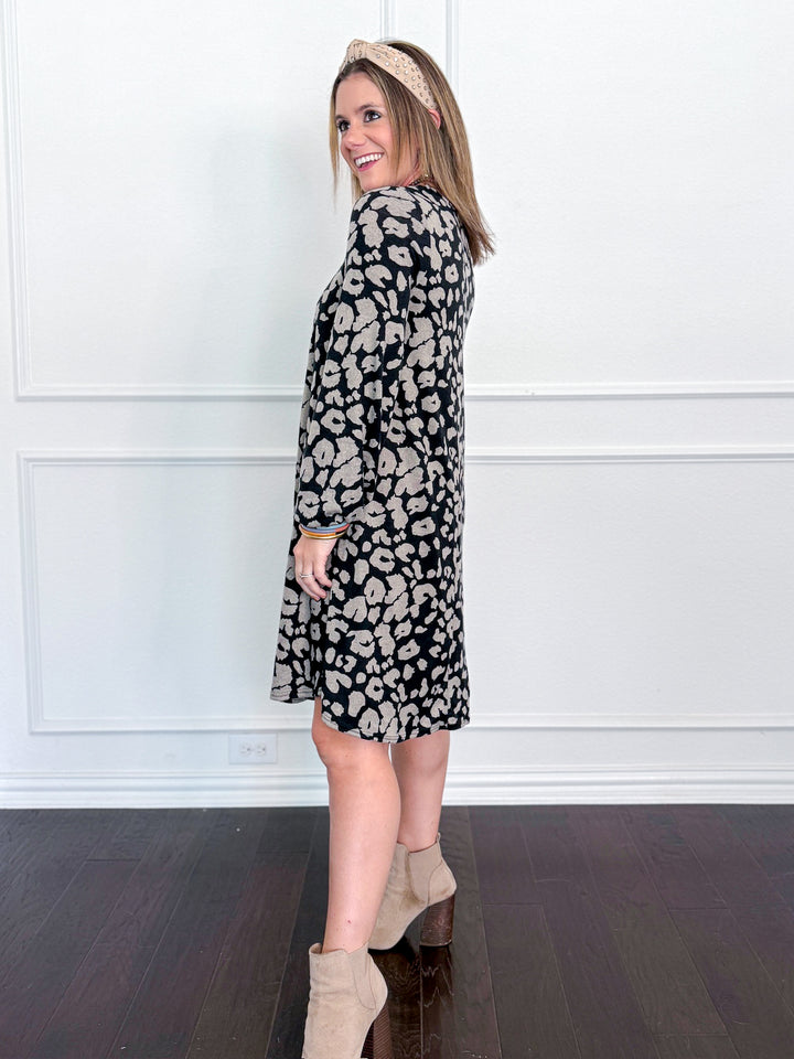 Choose Me Leopard Swing Dress