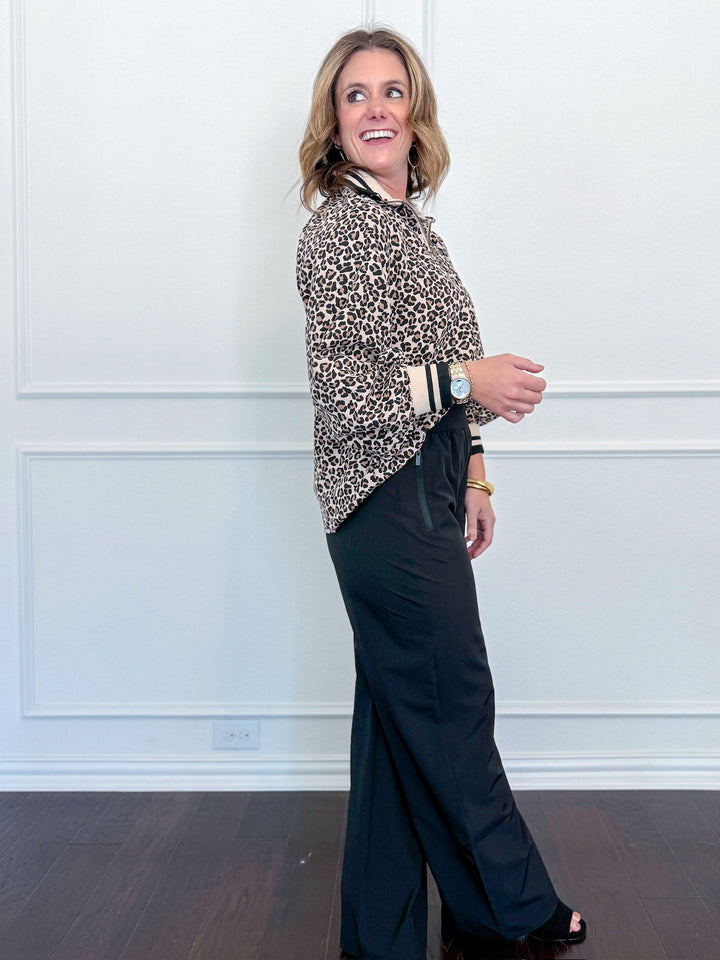 Posh & Popped Collar Blouse