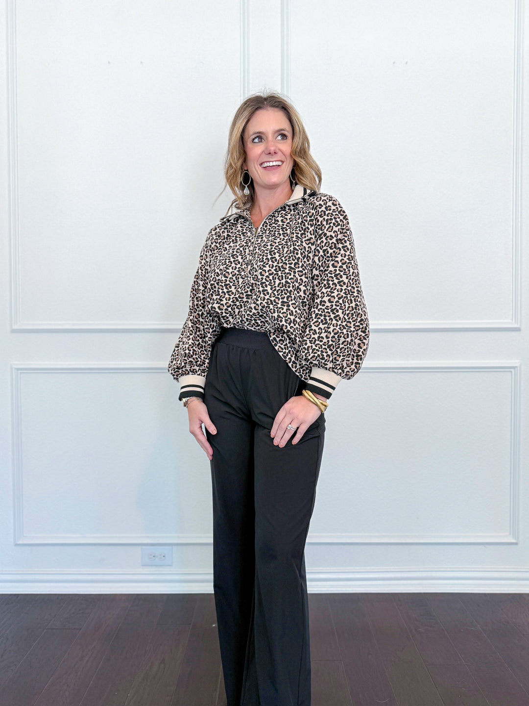 Posh & Popped Collar Blouse