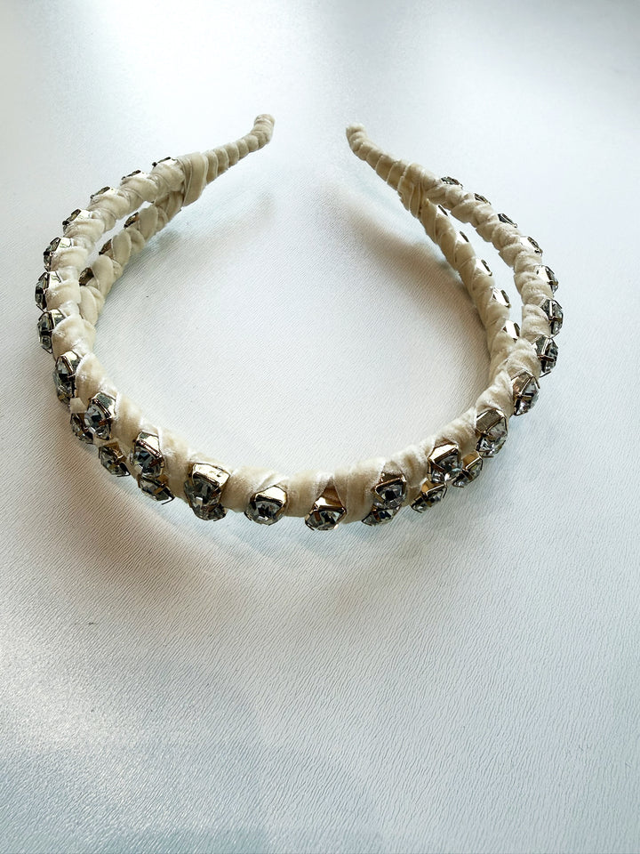 Double Rhinestone Headband