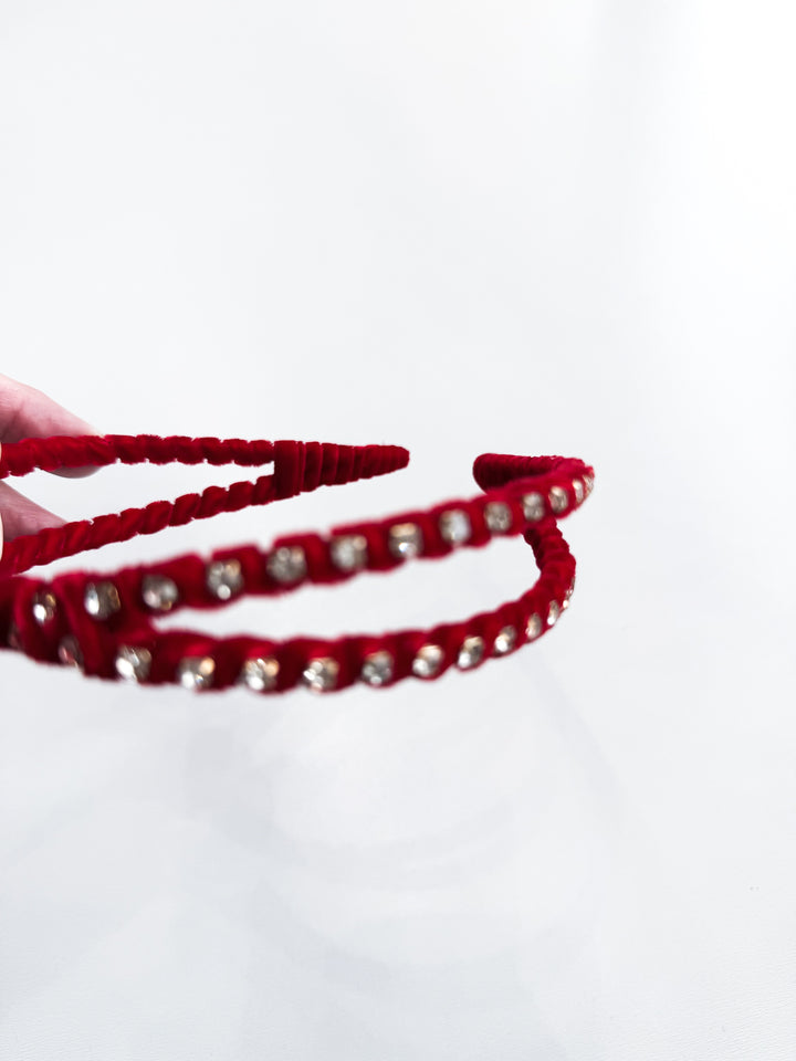 Rhinestone Skinny Double Headband