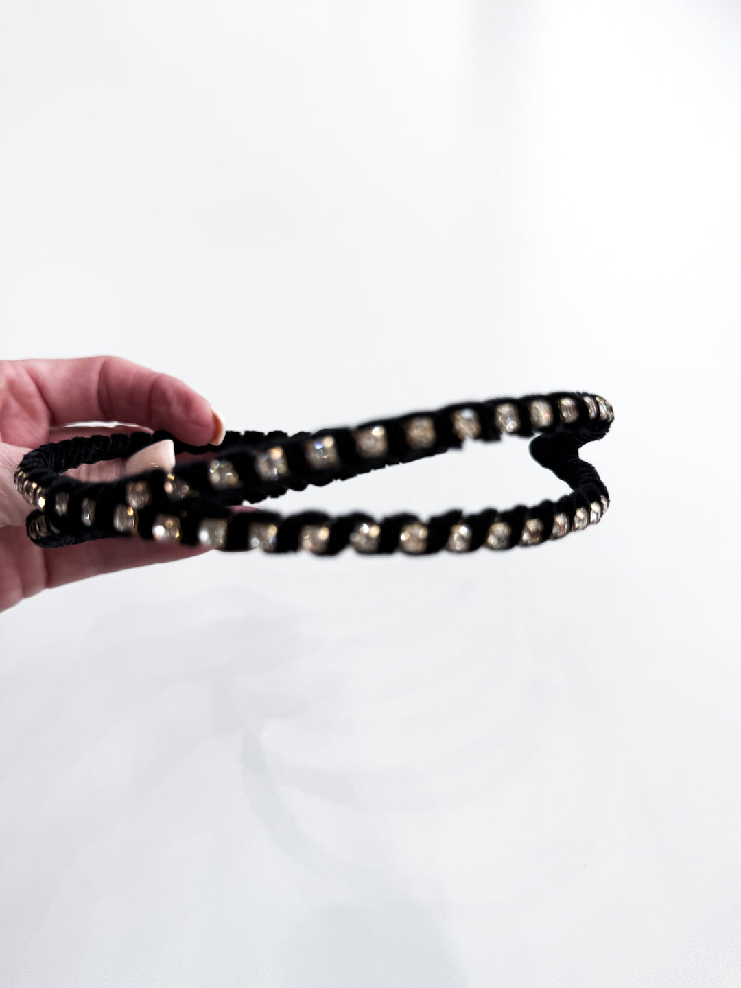 Rhinestone Skinny Double Headband
