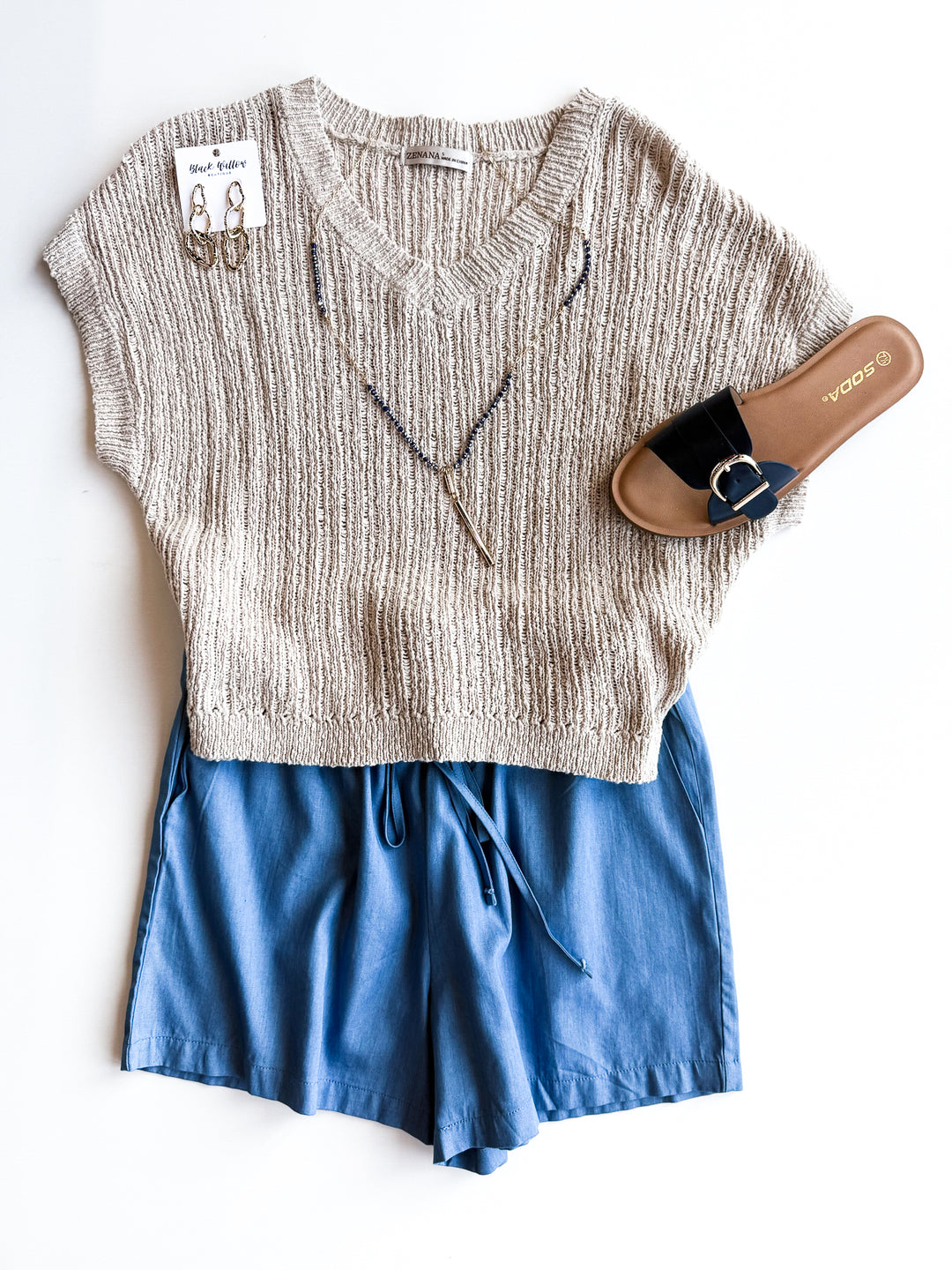 Timeless Textured V Neck Sweater