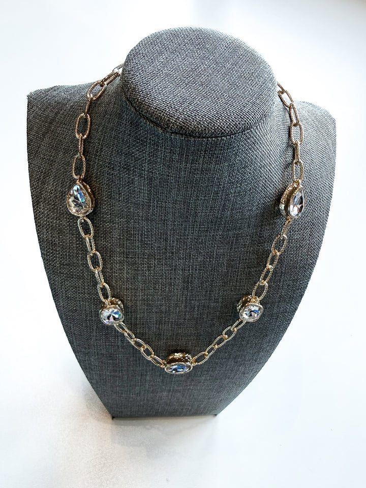 Short Open Link Gold Necklace