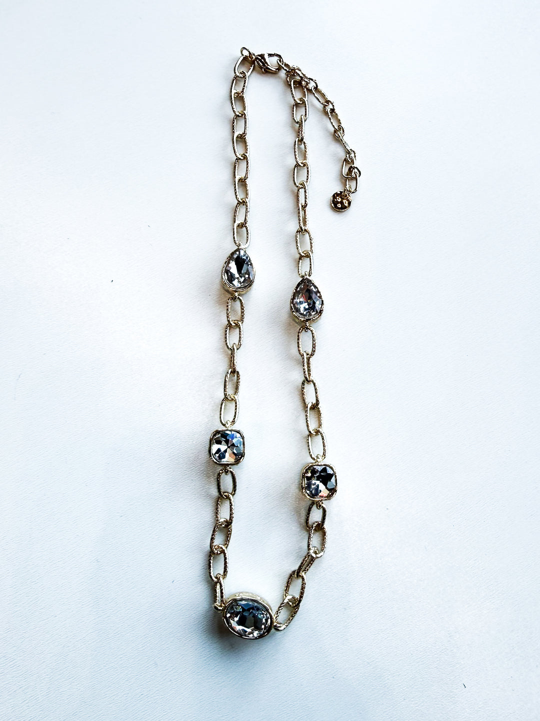 Short Open Link Gold Necklace