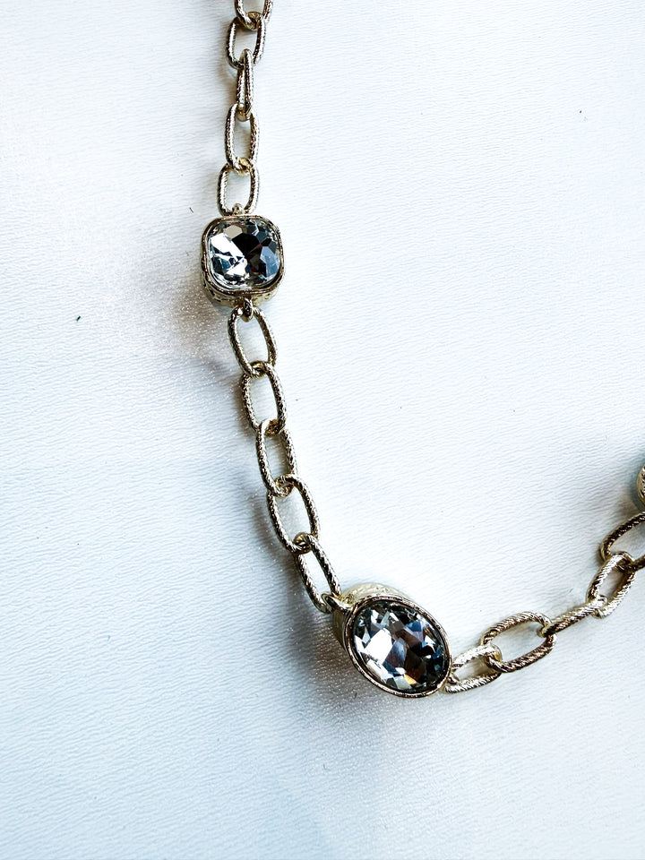 Short Open Link Gold Necklace