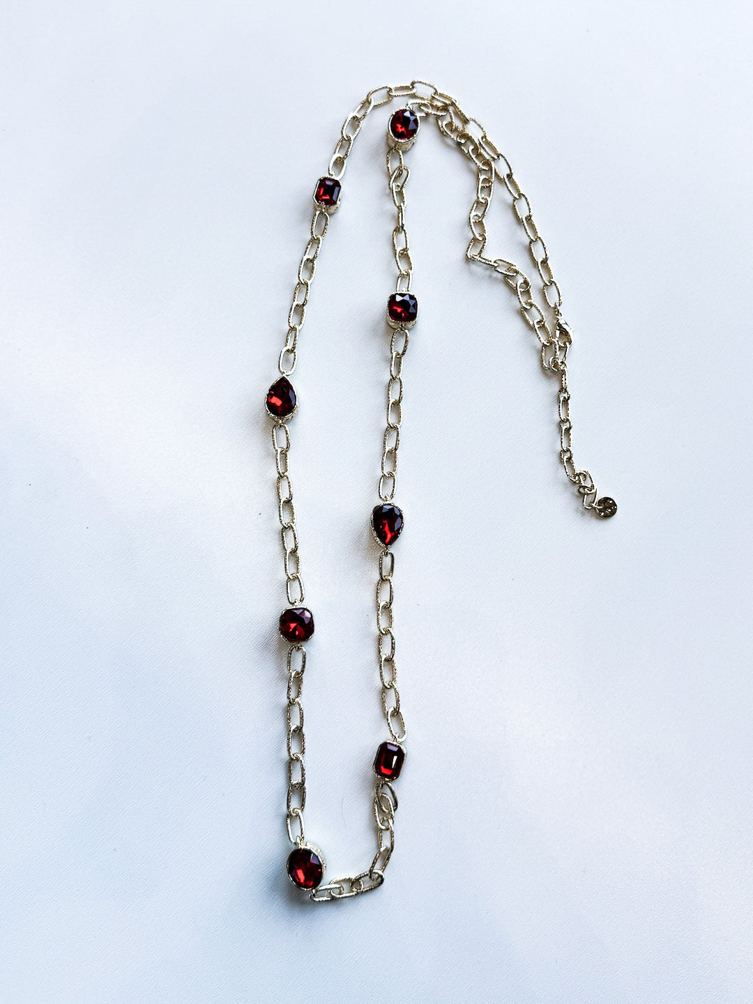 Long Open Link Gold Necklace