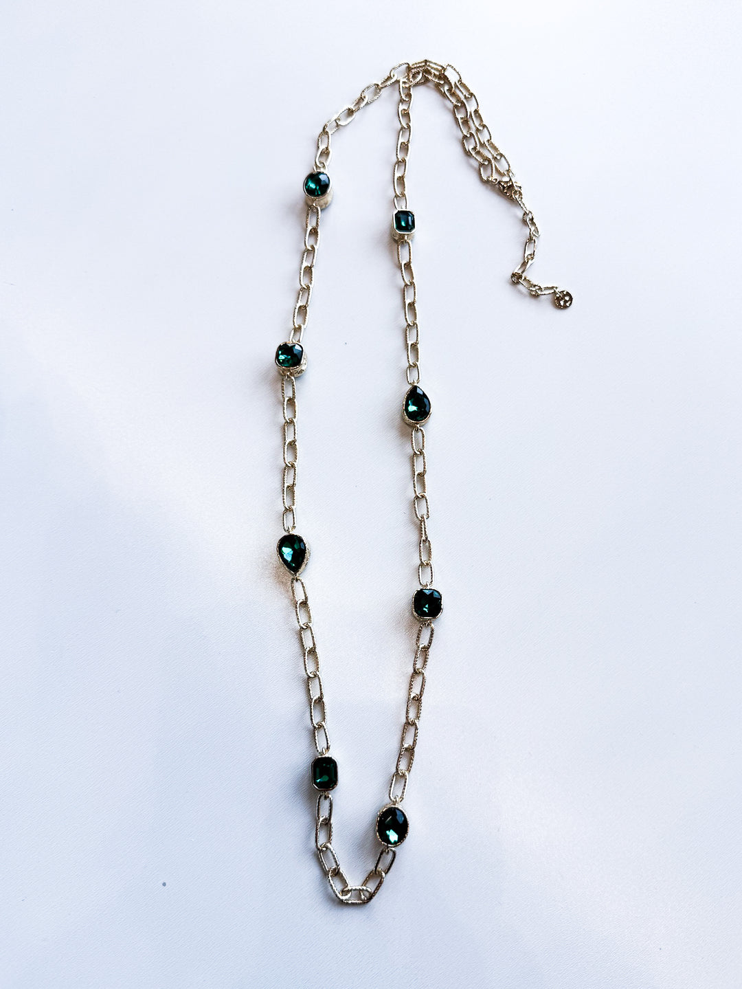 Long Open Link Gold Necklace