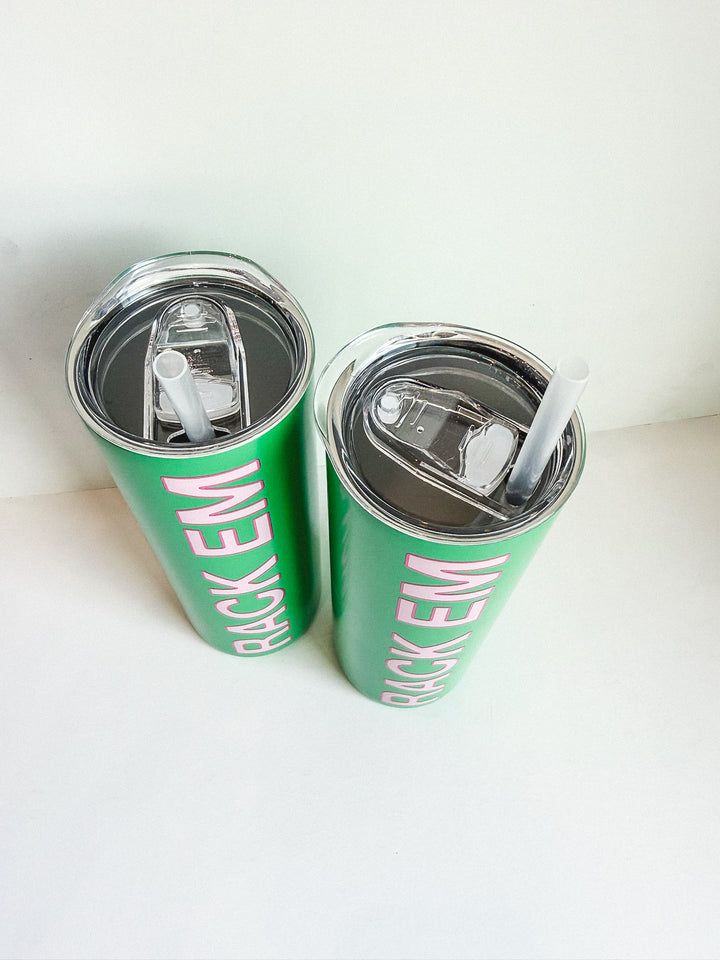 Rack Em Mahjong Skinny Tumbler