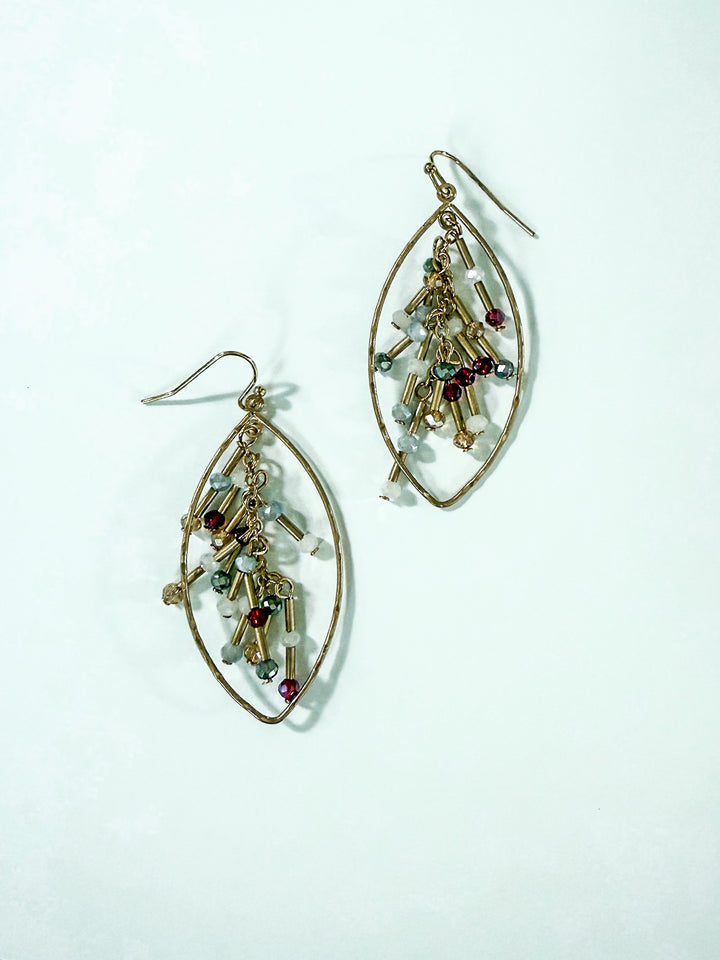 Gilded Drizzle Teardrop Earring