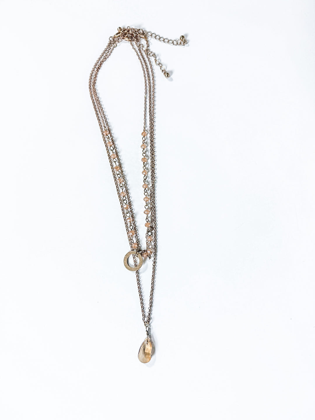 Jeweled to Perfection Triple Strand Necklace