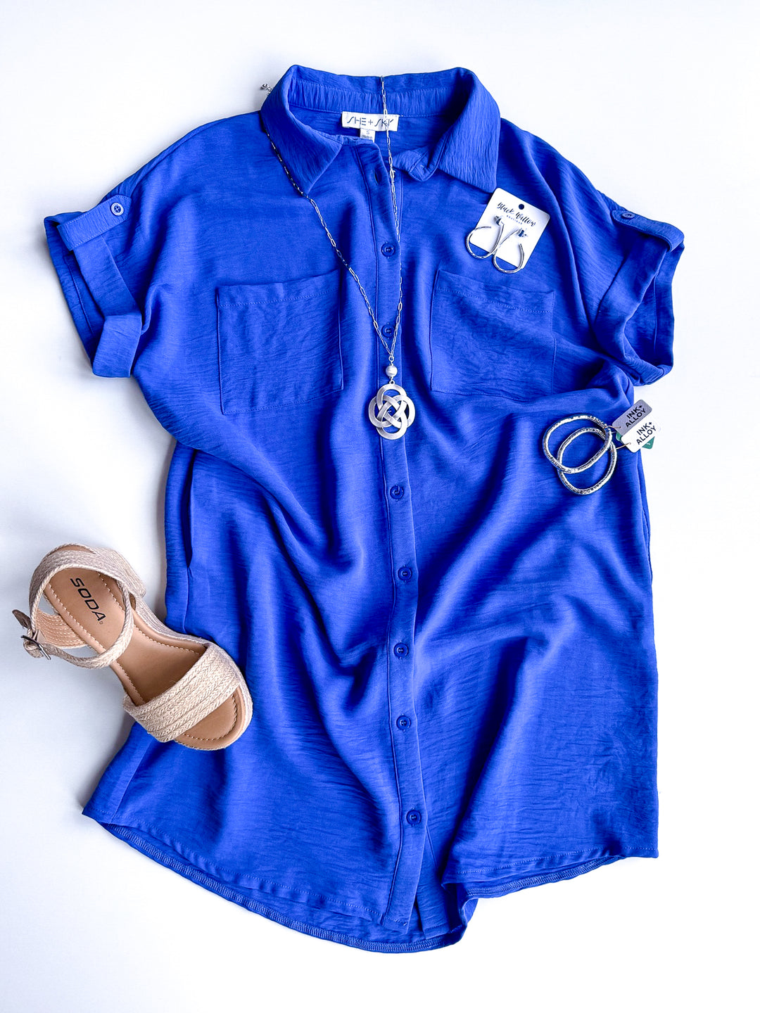 Buttoned Bliss Dress