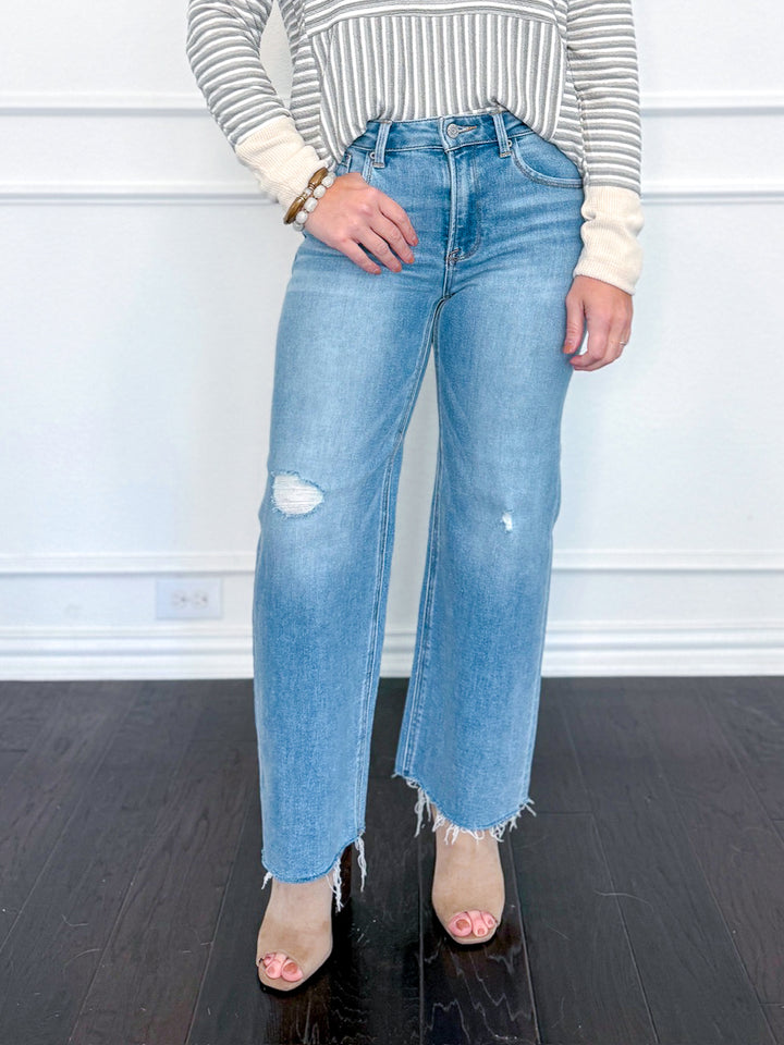 J21 Eleven High Rise Crop Wide Leg Jeans