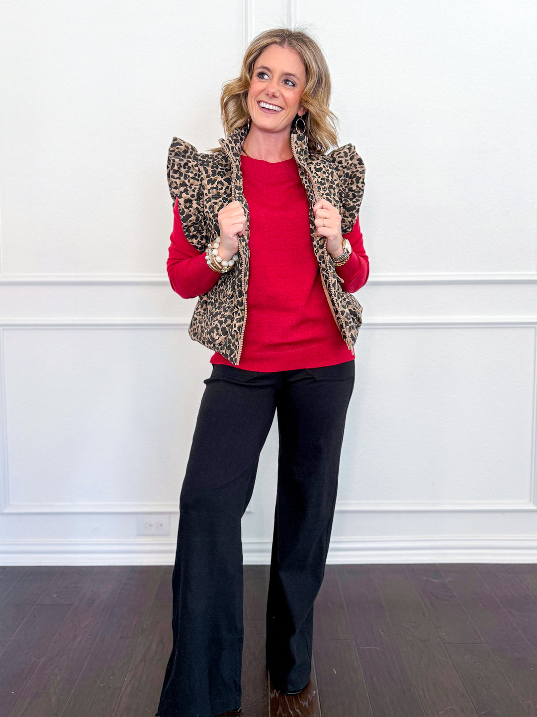 The Wild Ruffle Puffer Vest