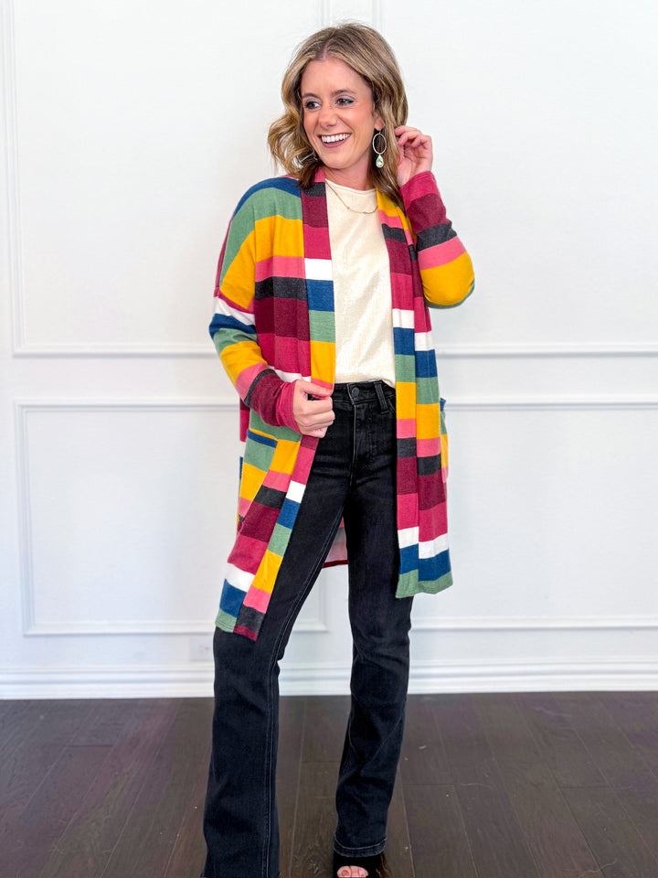 Falling for Stripes Cardigan