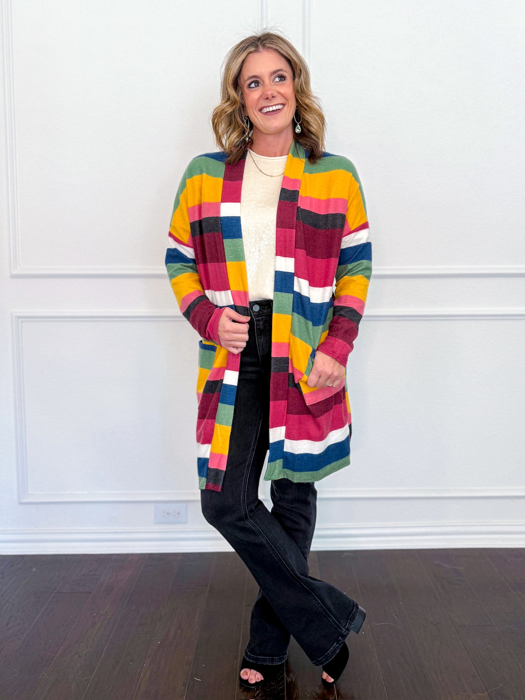 Falling for Stripes Cardigan
