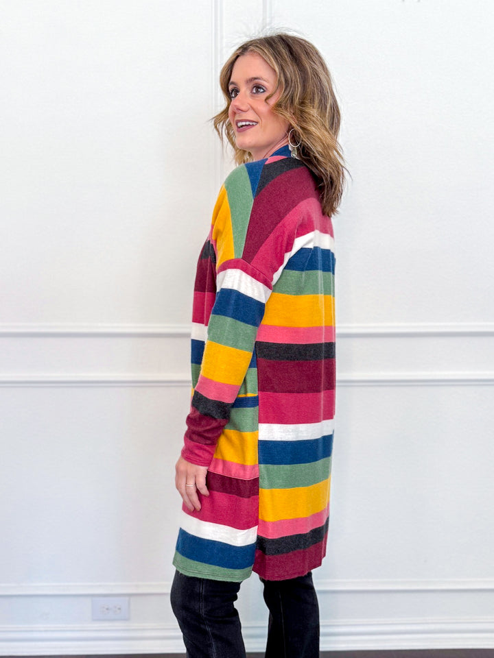 Falling for Stripes Cardigan